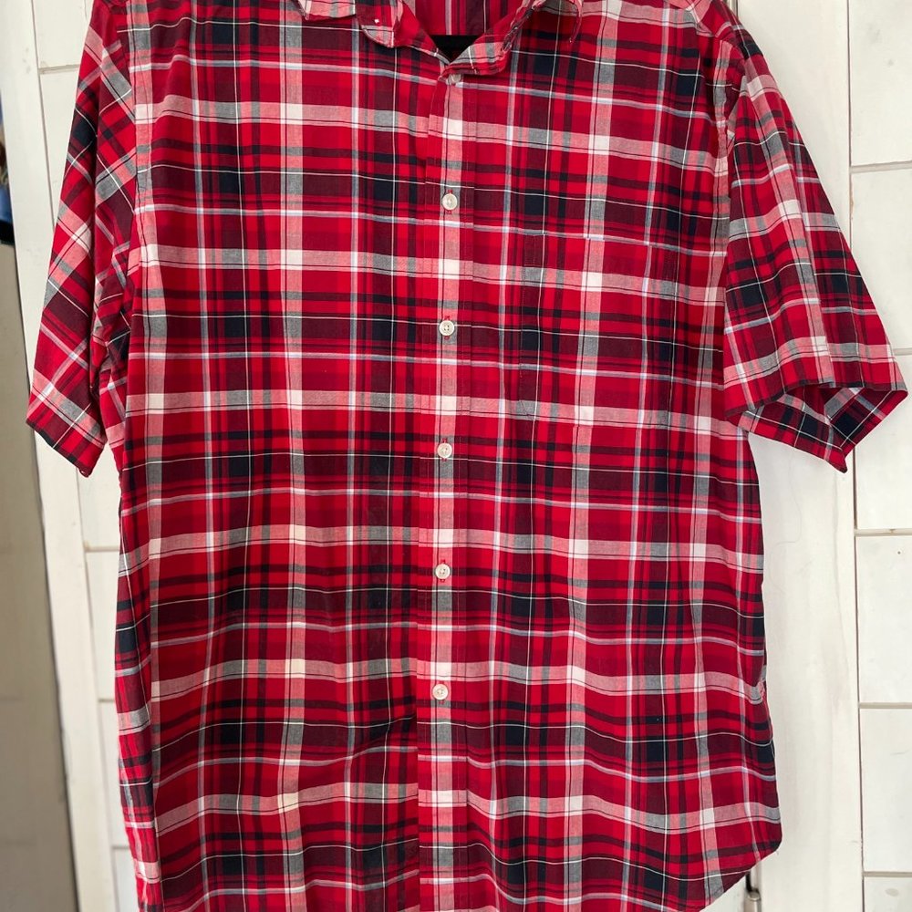 Like New Casual plaid button down | Roundtree and Yorke | Men L | FREE SHIPPING